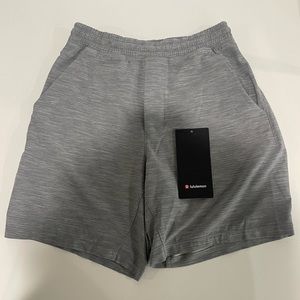 Lululemon Pace Breaker Short 7” -Heather Allover Sea Salt Light Cast